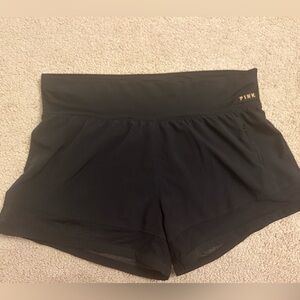 PINK Victoria's Secret Black Athletic Shorts Sleek Design